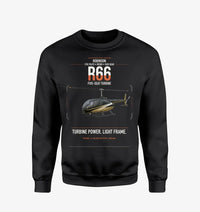 Thumbnail for Robinson R66 design on black sweatshirt