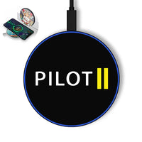 Thumbnail for Pilot & Stripes (2 Lines) aviation design on durable build wireless charger.