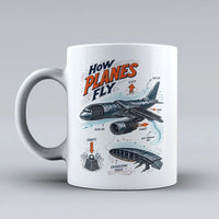 Thumbnail for 616 - How Planes Fly V2 - Mug design on white signal