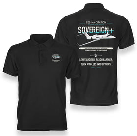 Cessna Citation Sovereign+ Premium Polo T-Shirts