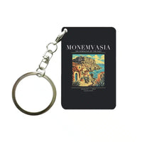 Thumbnail for MONEMVASIA - Poster - Key Chain - Black