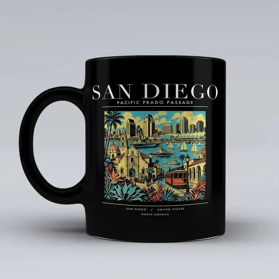 SAN DIEGO - Poster - Mug - Black