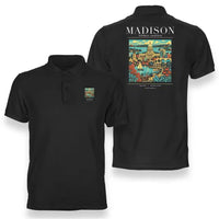 Thumbnail for MADISON - Poster - Double-Side Polo - Black