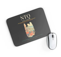 Thumbnail for Noto Airport (NTQ) design on black rectangle mouse pad
