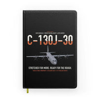 Thumbnail for C-130J-30 Super Hercules design on black notebook