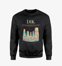 Thumbnail for Dickinson Theodore Roosevelt Regional Airport (DIK) design on black sweatshirt