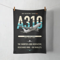 Thumbnail for Airbus A310-300 design on black towel