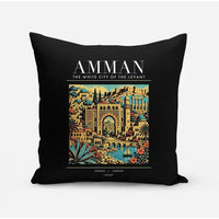 Thumbnail for AMMAN - Poster - Pillow - Black