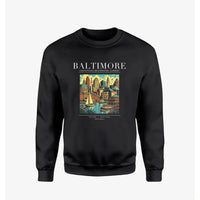 Thumbnail for BALTIMORE - Poster - Sweatshirt - Black
