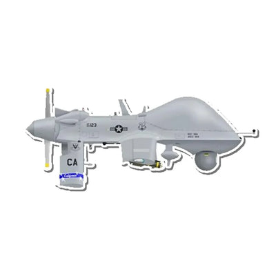 MQ-1 Predator Unmanned Attack Aircraft Airplanes sticker, Wide 6cm (2.3inches)