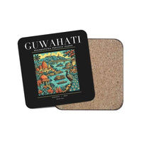 Thumbnail for GUWAHATI - Poster - Coaster - Black