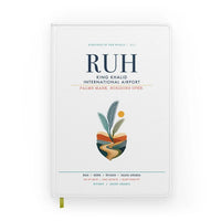 Thumbnail for King Khalid International Airport (RUH) design on white notebook