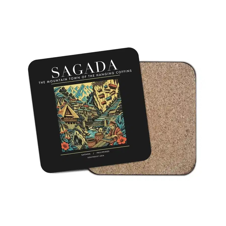 SAGADA - Poster - Coaster - Black