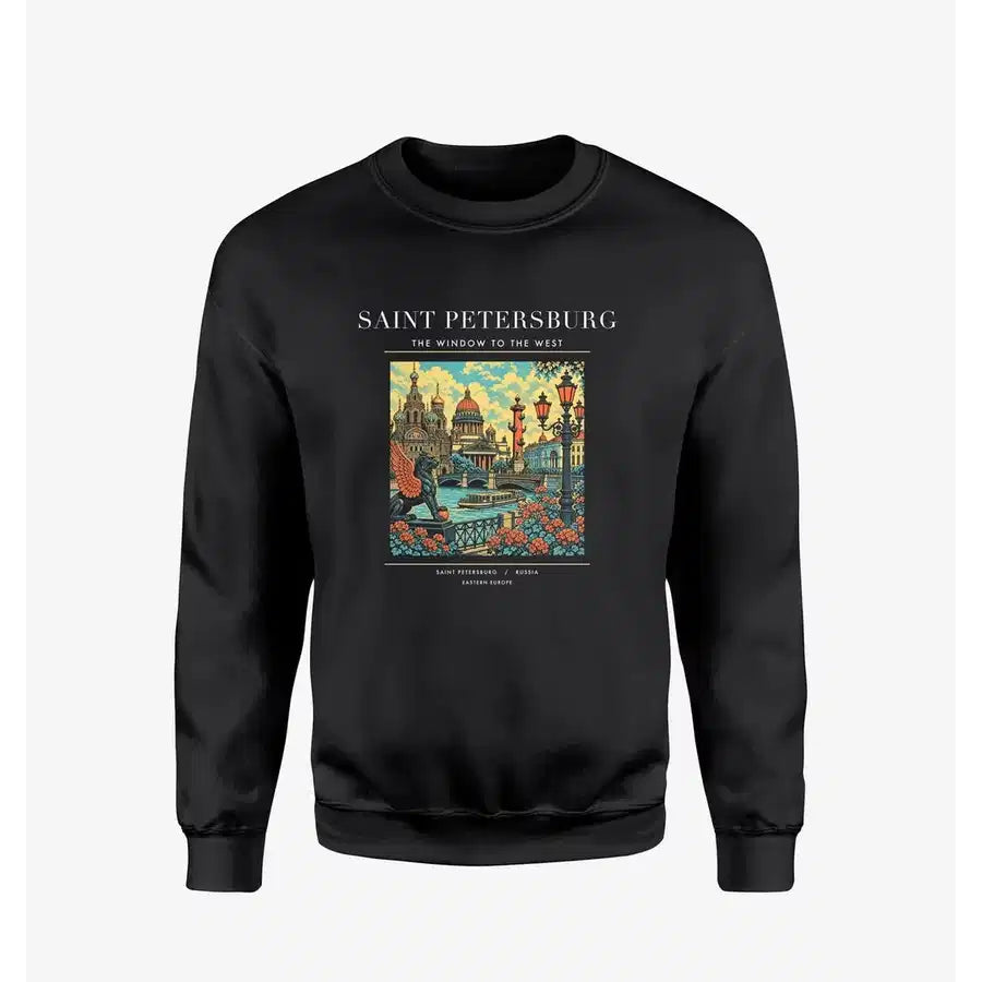 SAINT PETERSBURG - Poster - Sweatshirt - Black