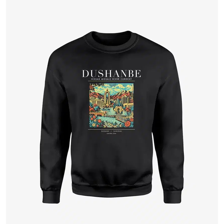 DUSHANBE - Poster - Sweatshirt - Black