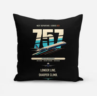 Thumbnail for Boeing 757-300 design on black pillow