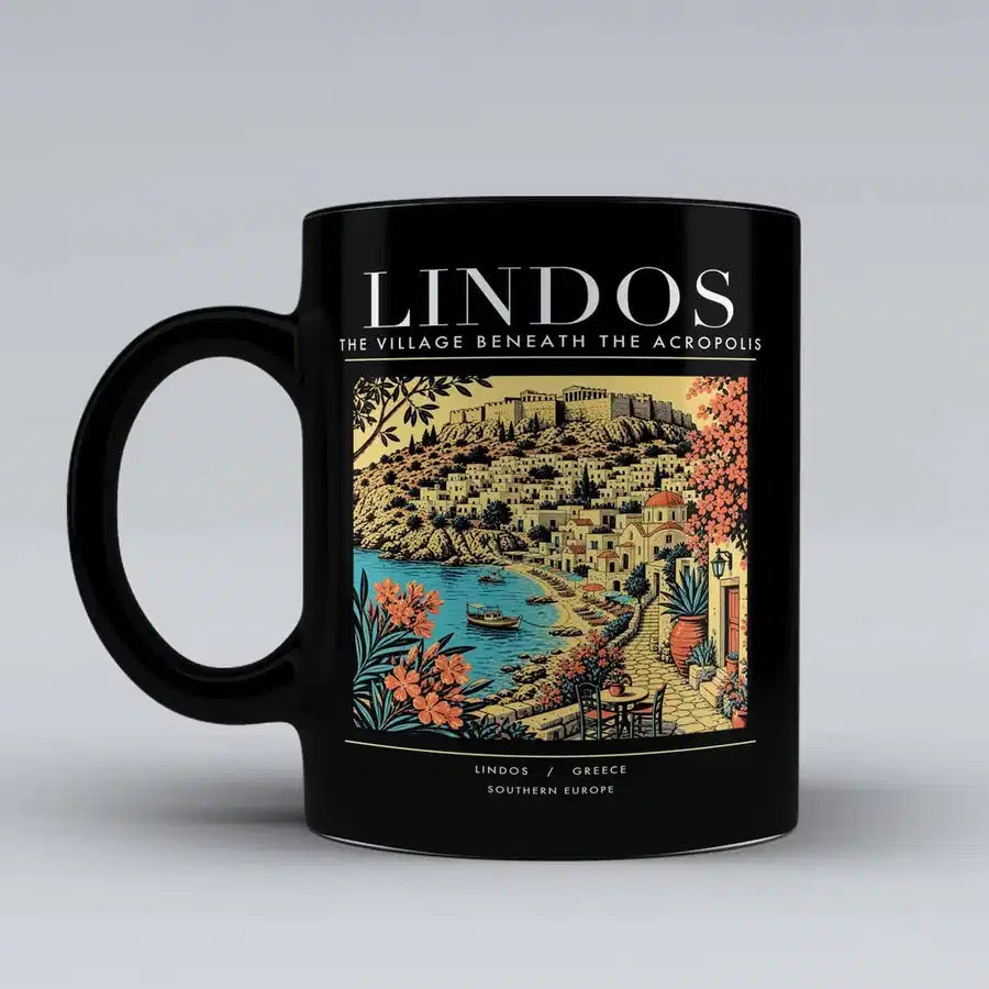 LINDOS - Poster - Mug - Black
