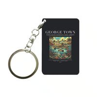 Thumbnail for GEORGE TOWN - Poster - Key Chain - Black