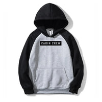 Thumbnail for Cabin Crew Text aviation design on colourful cotton blend colourful hoodie.