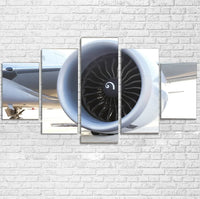 Thumbnail for Close Up to Boeing 777 Engine canvas - Multiple (5 Panels)