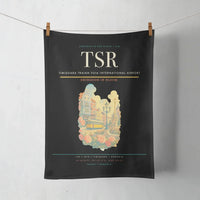 Thumbnail for Timișoara Traian Vuia International Airport (TSR) design on black towel