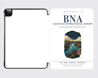 Thumbnail for Nashville International Airport (BNA) design on white ipad tablet case