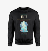 Thumbnail for Juneau International Airport (JNU) design on black sweatshirt