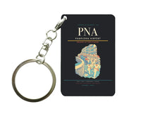 Thumbnail for Pamplona Airport (PNA) design on black key chain