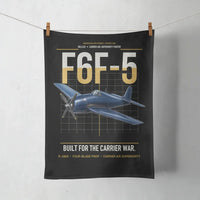 Thumbnail for F6F-5 Hellcat design on black towel