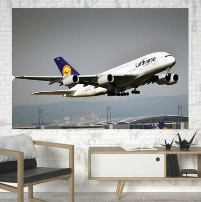 Departing Lufthansa's A380 canvas - 1 Piece