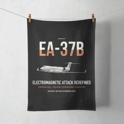 EA-37B Compass Call design on black towel
