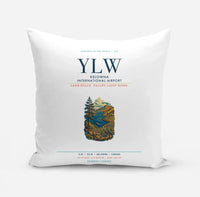Thumbnail for Kelowna International Airport (YLW) design on white pillow