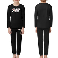Thumbnail for Super Boeing 747 Intercontinental children pajamas - Black