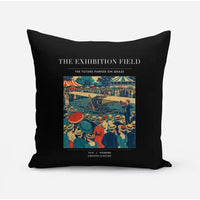 Thumbnail for VINTAGE G4322 - The Exhibition Field - Designed Pillows design on black