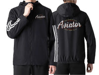 Thumbnail for Aviator - Dont Make Me Walk Sport Style aviation design printed on lightweight windproof shell windbreaker.