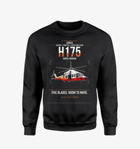 Thumbnail for Airbus H175 design on black sweatshirt