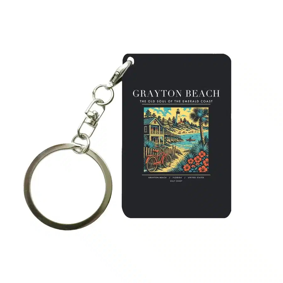 GRAYTON BEACH - Poster - Key Chain - Black