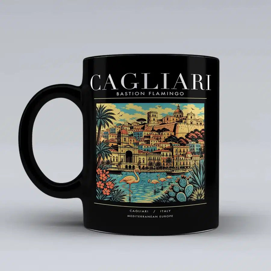 CAGLIARI - Poster - Mug - Black