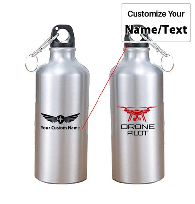Drone aviation design on thermos, vacuum-insulated.