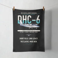 Thumbnail for DHC-6 Twin Otter Classic 300-G design on black towel
