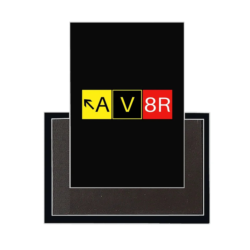 AV8R aviation design magnet in strong neodymium core.