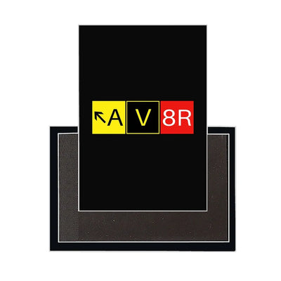 AV8R aviation design magnet in strong neodymium core.