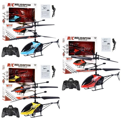 Side view of A2UB RC Helicopter/Drone (Light, Electric) aviation RC model in durable ABS plastic with electronics.