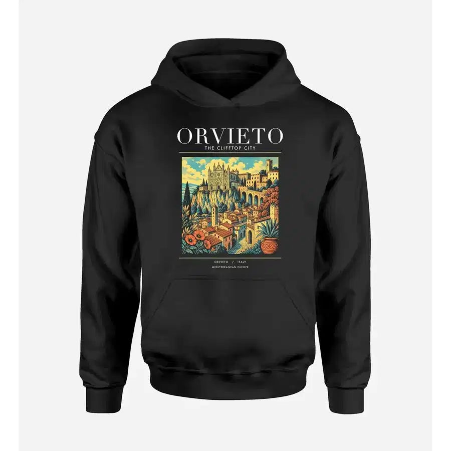 ORVIETO - Poster - Premium Hoodie - Black