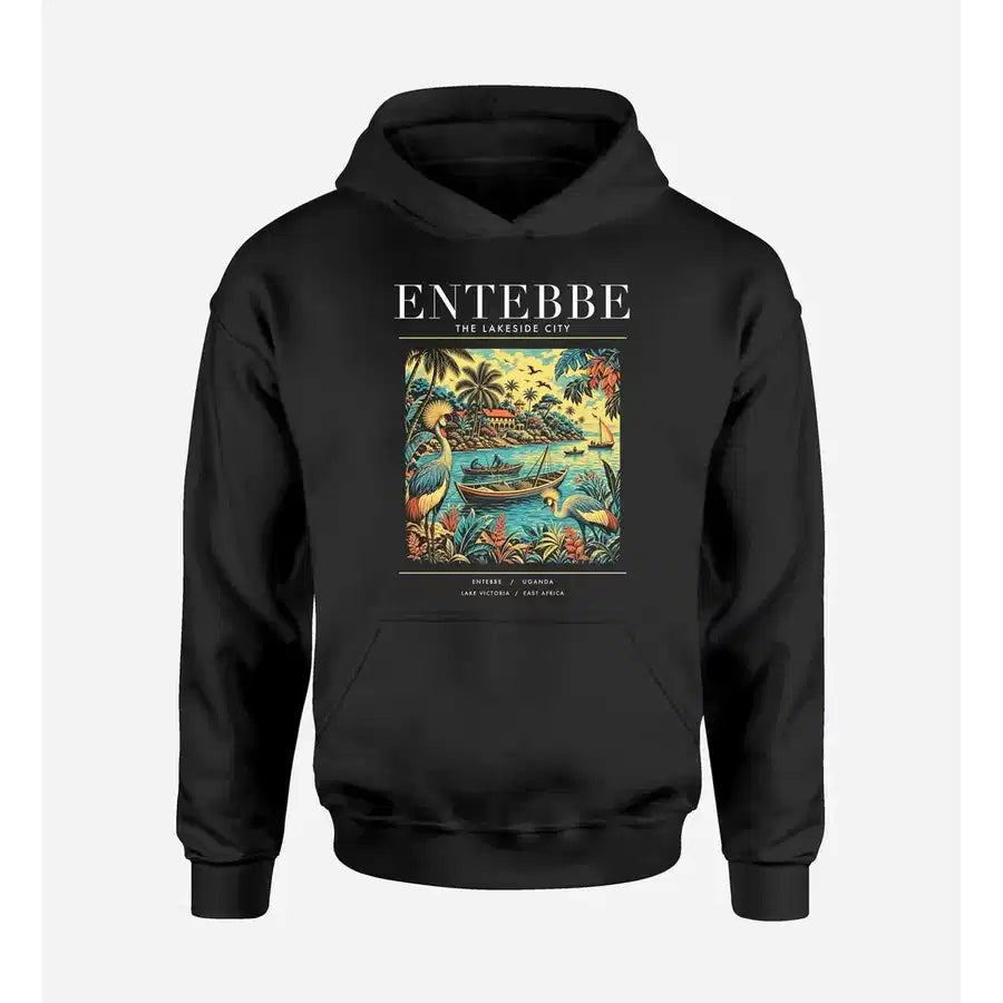 ENTEBBE - Poster - Premium Hoodie - Black