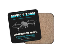 Thumbnail for DJI Mavic 2 Zoom design on black 1 piece coaster