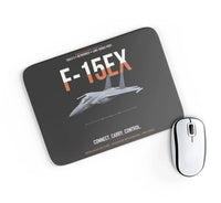 Thumbnail for F-15EX Eagle II Connect Carry Control design on black rectangle mouse pad