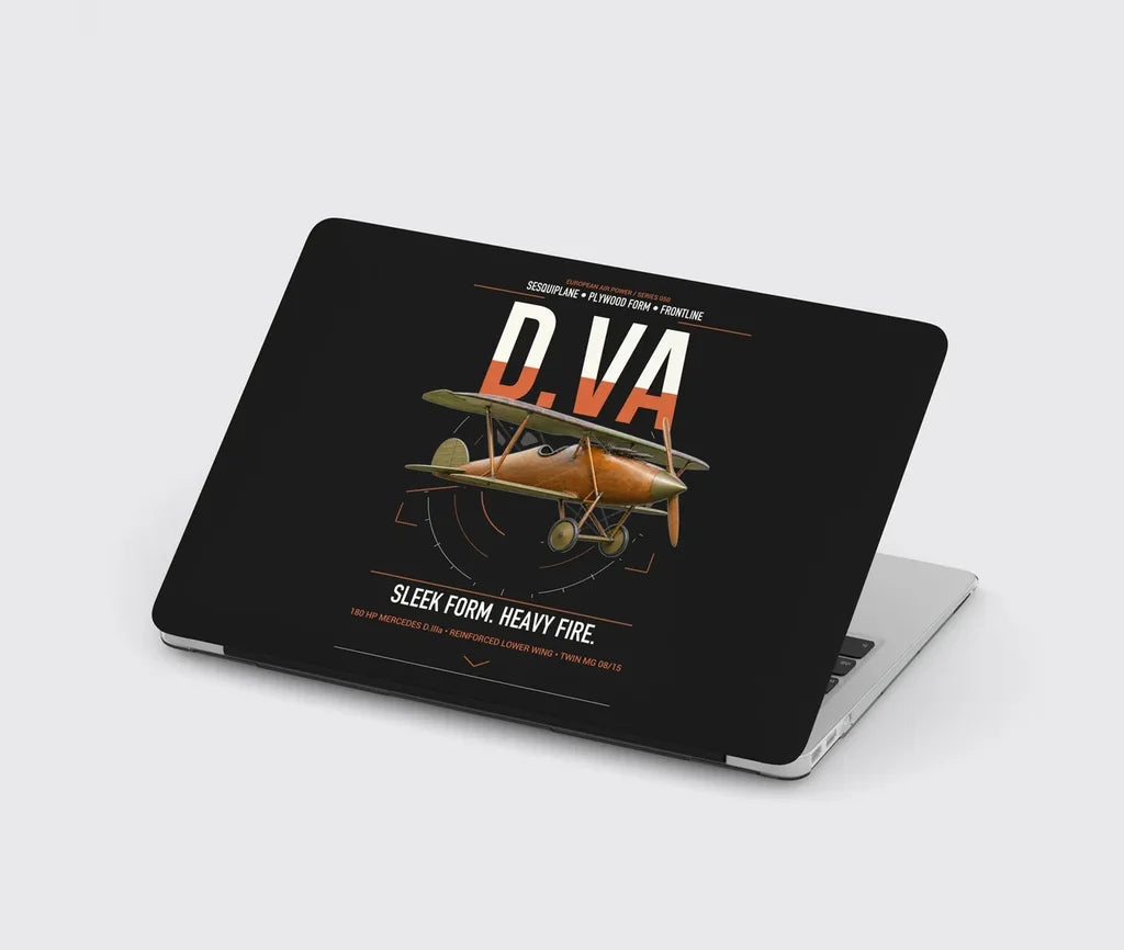 Albatros D.Va design on black MacBook case