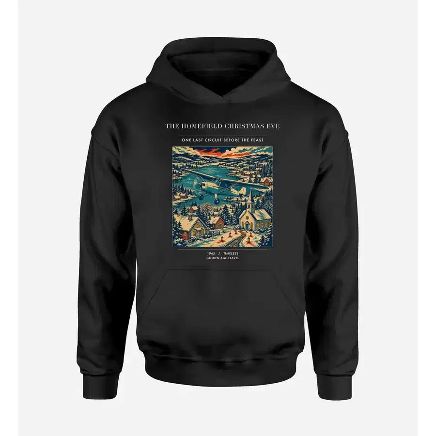 VINTAGE G4449 - The Homefield Christmas Eve - Premium Hoodie design on black premium