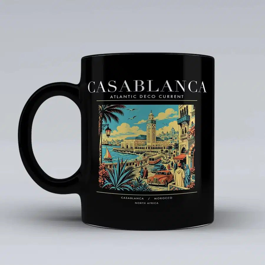 CASABLANCA - Poster - Mug - Black